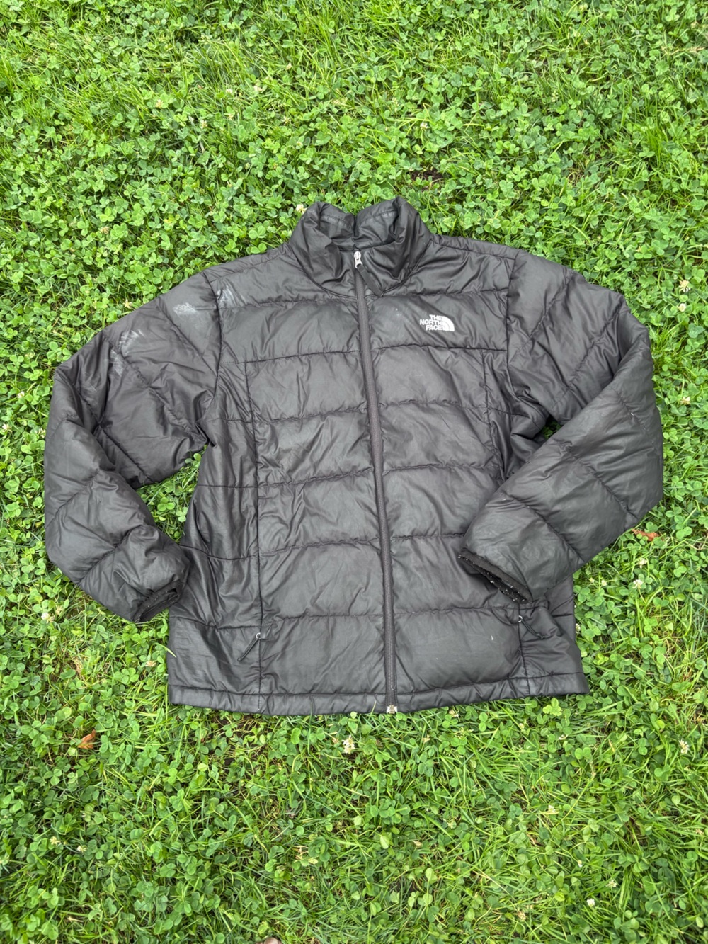 The North Face Men’s Dark Gray Quilted Puffer Jacket
